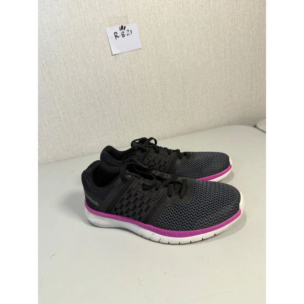 Reebok MemoryTech LT Womens Running Shoes Black Purple Grey CN2032 Size 6.5